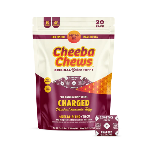 Cheeba Chews Charged Mocha Chocolate Taffy