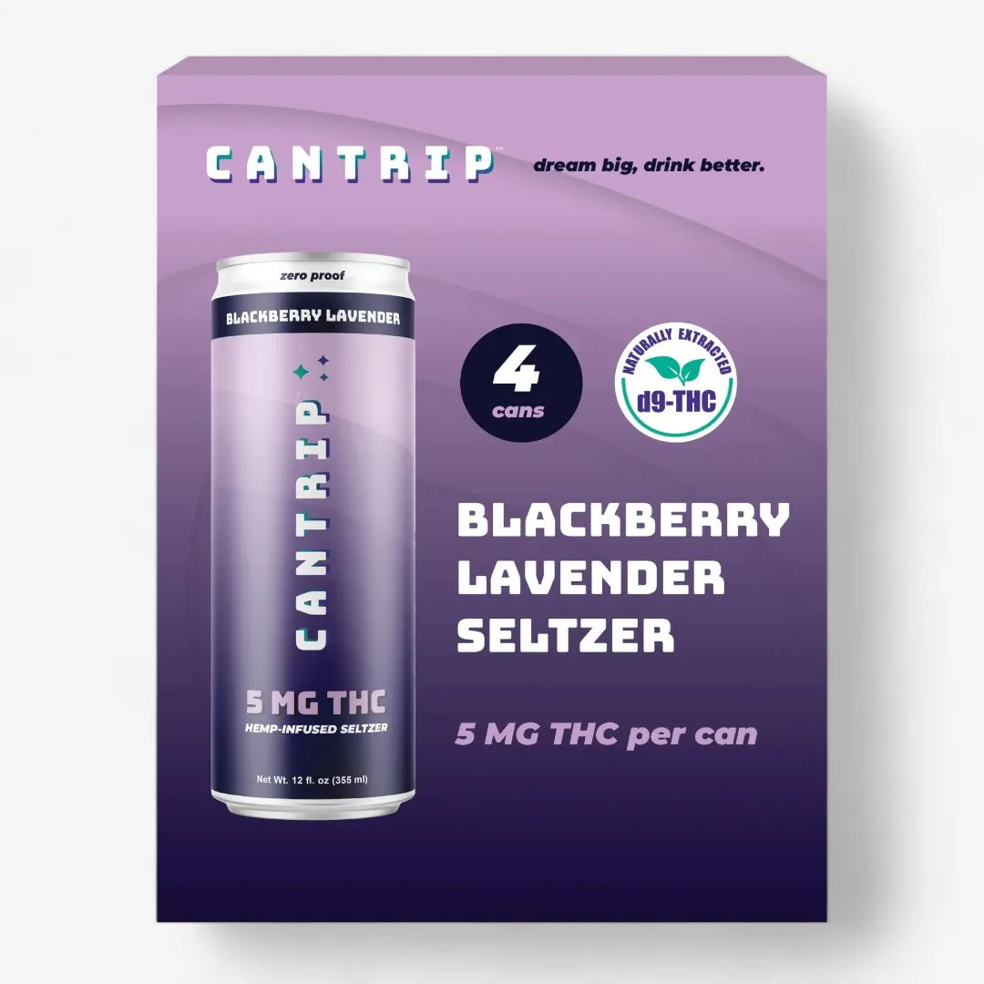 Cantrip Blackberry Lavender Infused Seltzer