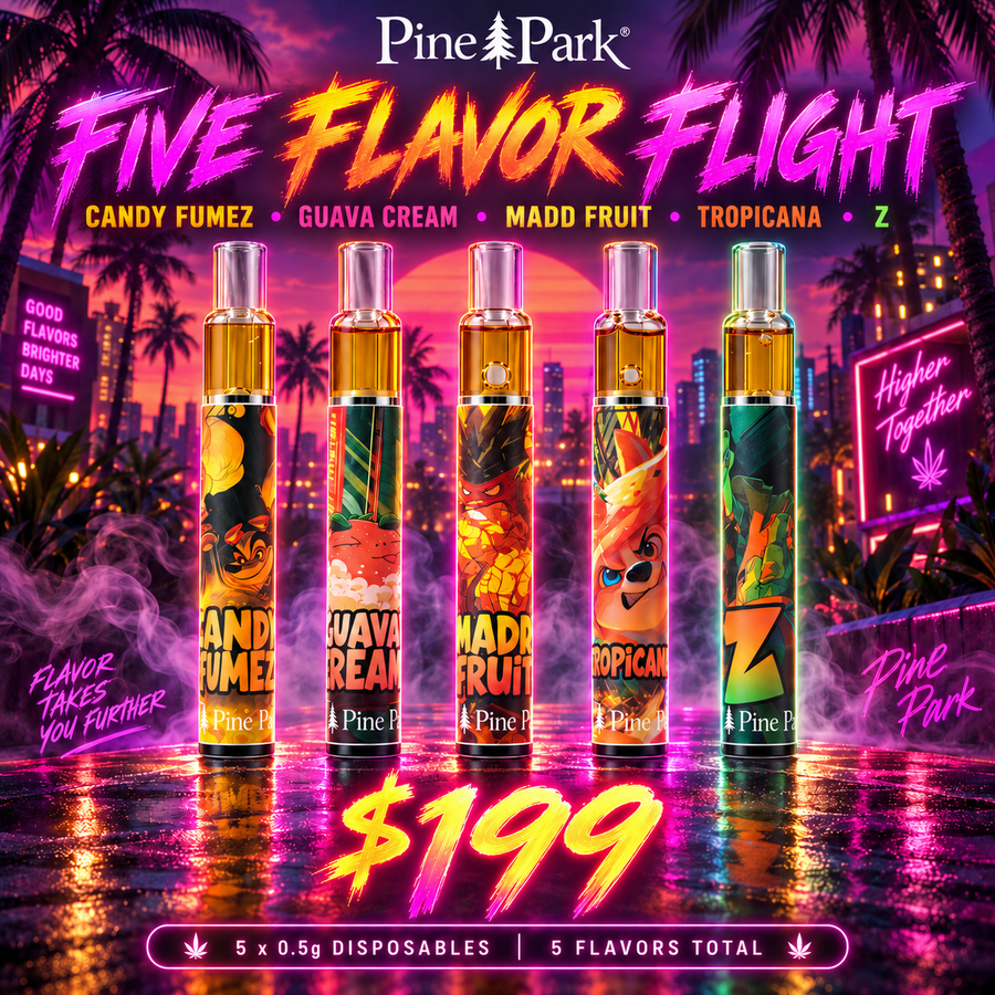 Five Flavor Flight — 5 x 0.5g Disposable Bundle