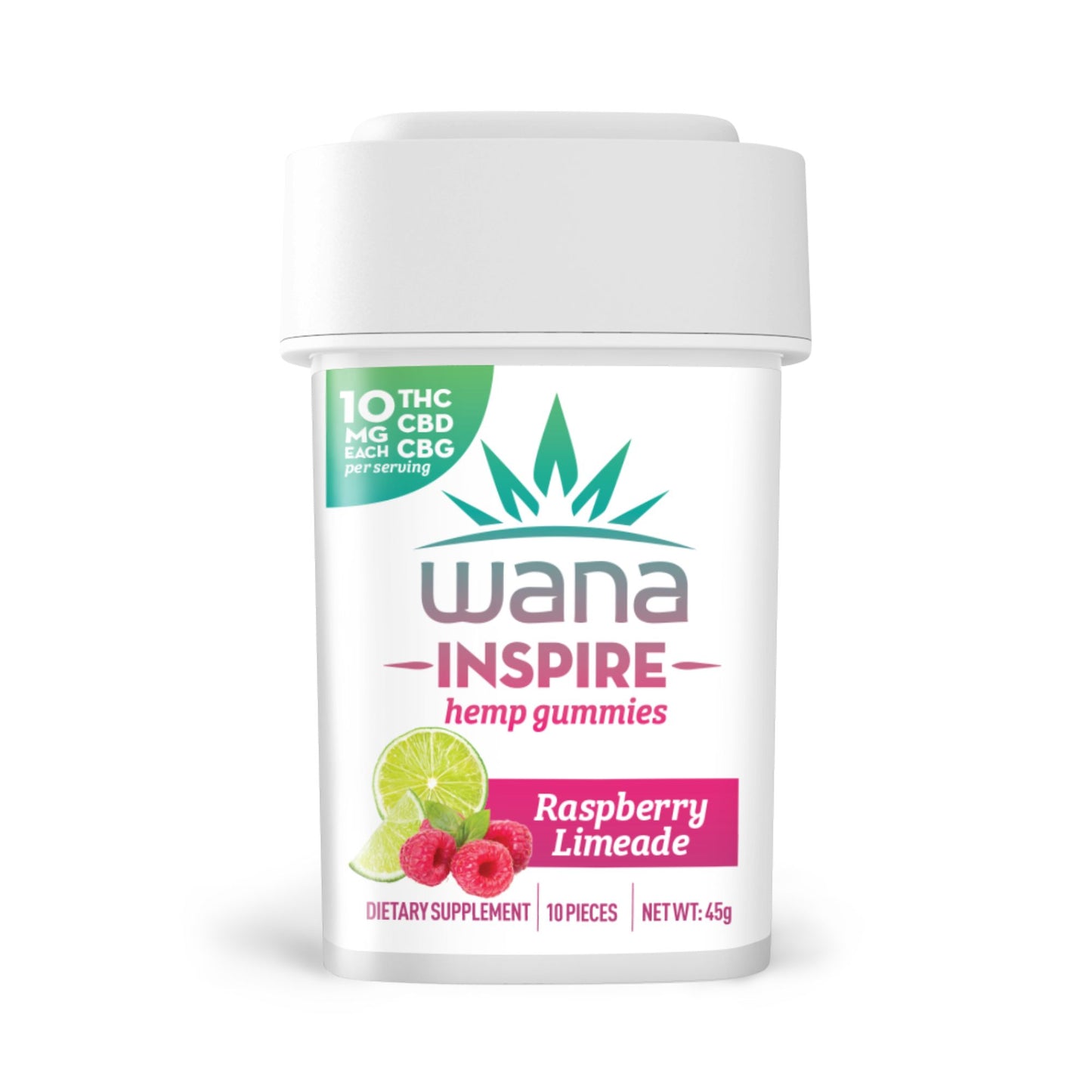 Wana Classic Raspberry Limeade Inspire Gummies