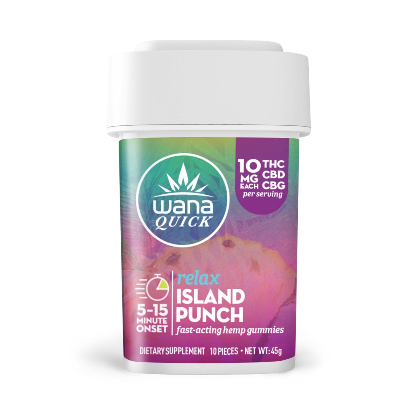 Wana Fast-Acting Island Punch Relax Gummies