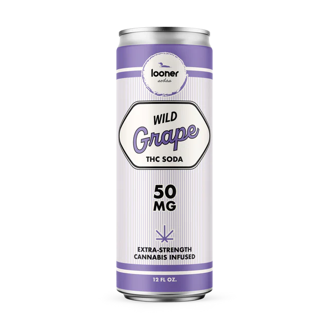 Looner Wild Grape Infused Soda