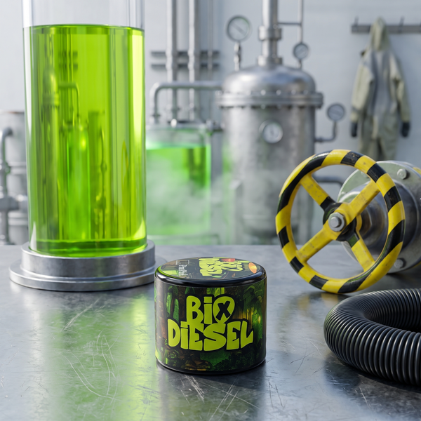 Bio Diesel Live Rosin 1g by Pine Park, lifestyle product photo