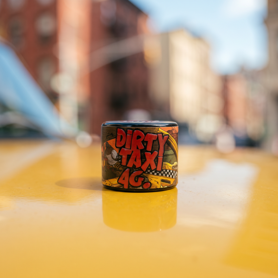 Dirty Taxi Live Rosin Budget Bucket 4g by Pine Park, lifestyle product photo