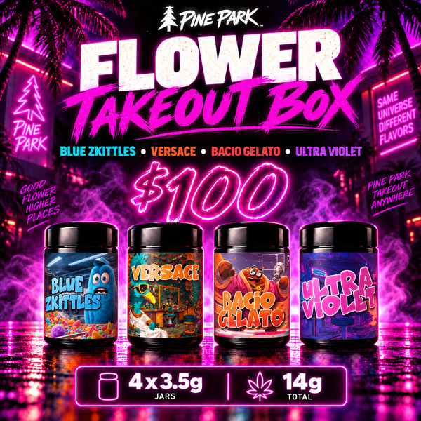 Flower Takeout Box: Curated Half Ounce