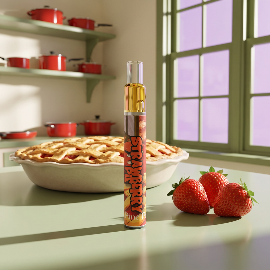 Strawberry Pie Live Rosin Disposable 0.5g by Pine Park, lifestyle product photo