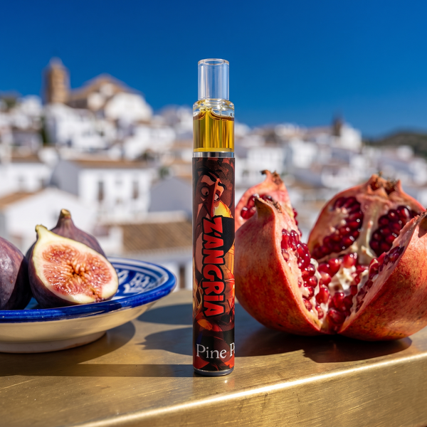 Zangria Live Rosin Disposable 0.5g by Pine Park, lifestyle product photo