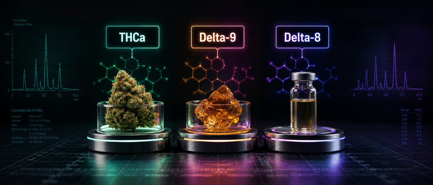 THCa vs. Delta-9 vs. Delta-8 THC: What’s the Difference?