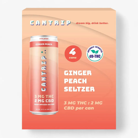 Cantrip Ginger Peach Infused Seltzer