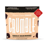 Crumble Cookies N' Cream Brownies