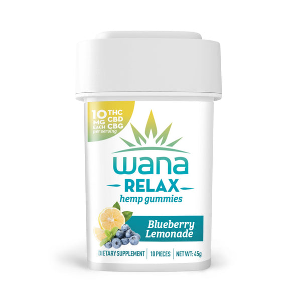 Wana Classic Blueberry Lemonade Relax Gummies