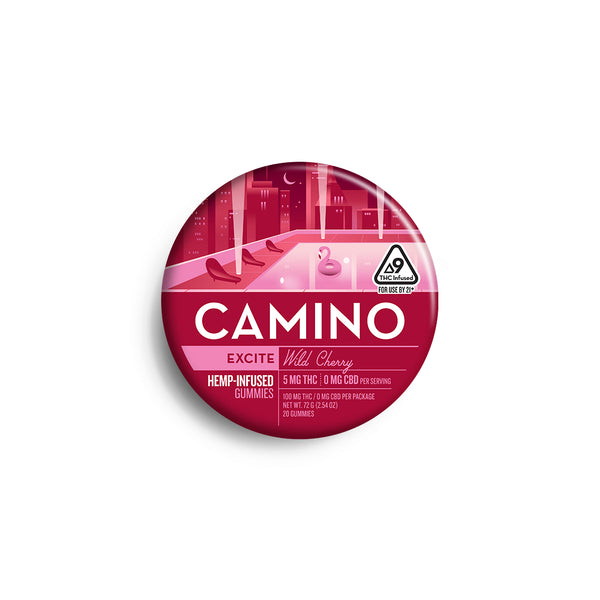 Camino Wild Cherry Excite Gummies