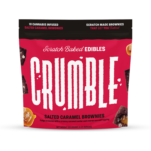 Crumble Salted Caramel Brownies
