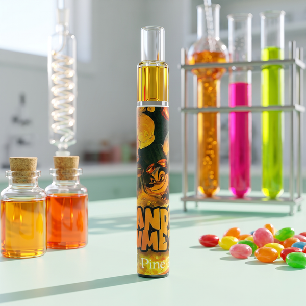 Candy Fumez Live Rosin Disposable 0.5g by Pine Park, lifestyle product photo