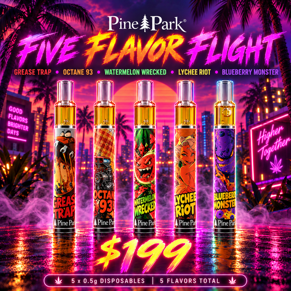 Five Flavor Flight: 5 x 0.5g Disposable Bundle
