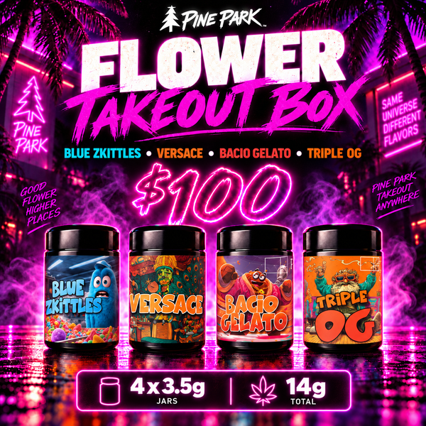 Flower Takeout Box: Curated Half Ounce