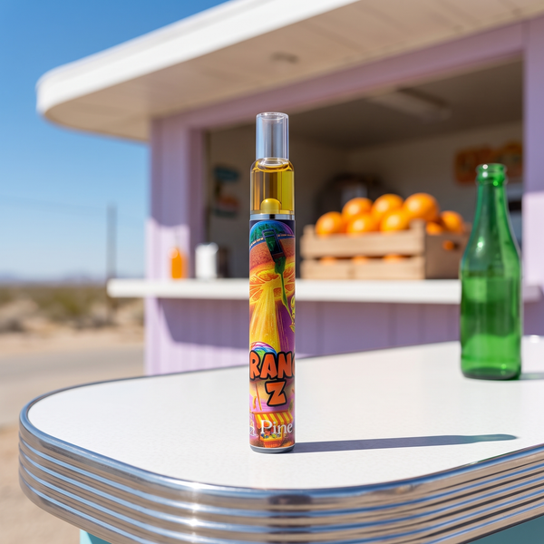 Orange Z Live Rosin Disposable 0.5g by Pine Park, lifestyle product photo