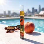 Peach Drip Live Rosin Disposable 0.5g by Pine Park, lifestyle product photo