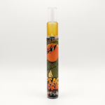 Peach Drip Live Rosin Disposable 0.5g studio photo on white